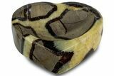 Polished Heart-Shaped Septarian Dish - Madagascar #304715-1